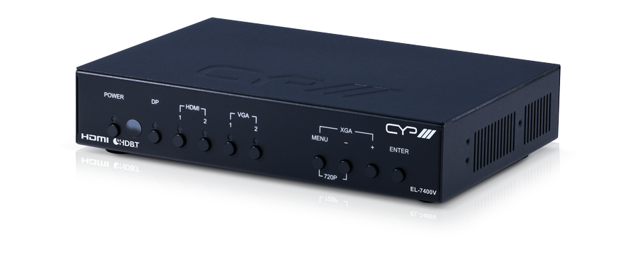 CYP Europe Schalter/ Scaler DP, HDMI, VGA auf HDBT LITE, HDMI, Audio EL-7400V